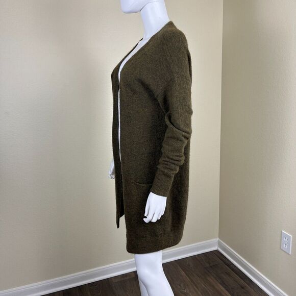 Wilfred Aritzia Women's Size XS Green Aronson Cardigan Sweater Wool Alpaca Cozy - Picture 12 of 12
